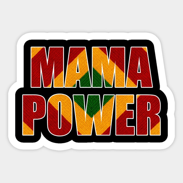 Mama Power, African Colors Sticker by alzo